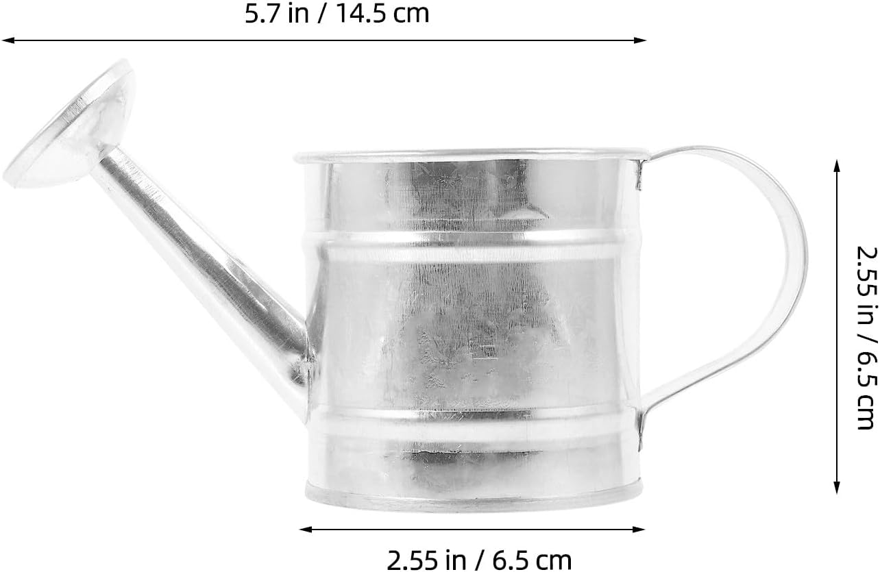 Kisangel 5 Pack Mini Galvanized Watering Cans for Craft Garden Decor