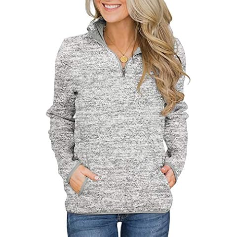 Magritta Women’s Quarter Zipper Pullover Sweatshirt Cover
