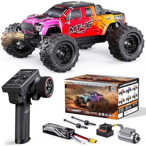 MT16 1/16 50MPH Brushless 4WD RC Truck,All-Terrain Remote Control Car Adult