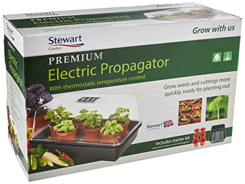 Stewart 7012012 Thermostatic Control Electric Propagator, 38 cm - Black
