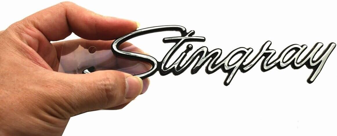 1x 1969-1973 Corvette C3 Stingray Emblems 3D Badges Front Fender Trim Parts 5238 Replacement for C3
