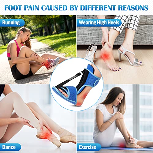 Plantar Fasciitis Night Splint: Wxy Foot Brace With Support Plate | Dorsal Night Splint For Plantar Fasciitis Women Men | Plantar Fasciitis Relief Achilles Tendonitis Foot Drop Heel Pain Black-Blue #TOP5