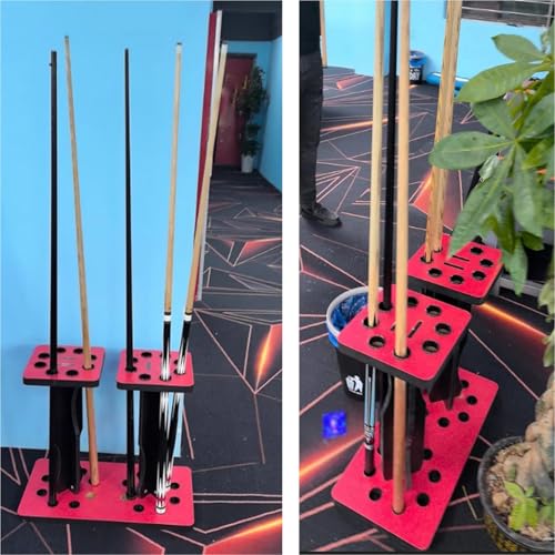 Support de queue de billard stable 16 trous pour canne à pêche et golf - 8