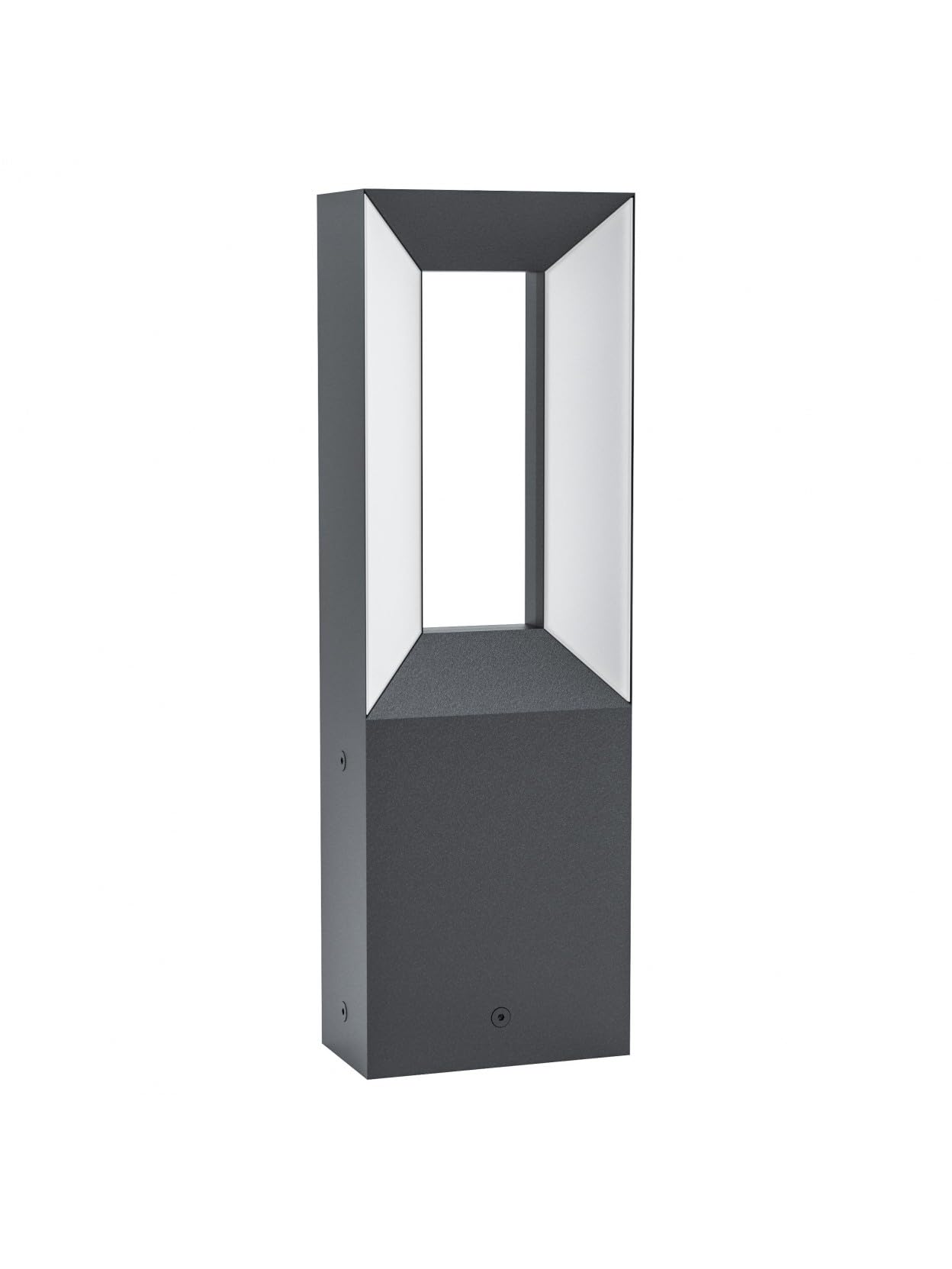 Generico Paletto moderno da esterno h.34cm a led design nero GL0248 per veranda, giardino.