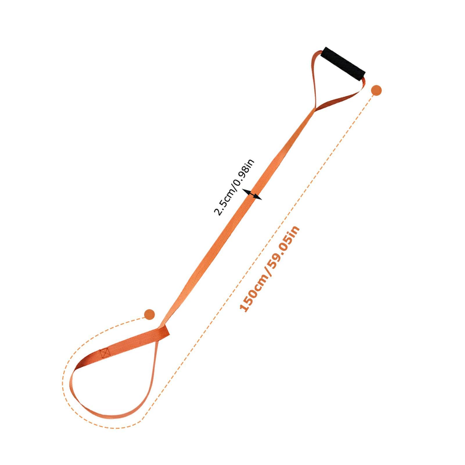 4 Pcs Sangle de Traînée de Cerf Orange,Deer Drag Corde De Traction pour Cerf,Corde de Traînée de Cerf,Sangle Harnais Cerf,Corde de Traction pour Cerf,Accessoires de Chasse avec Poignée