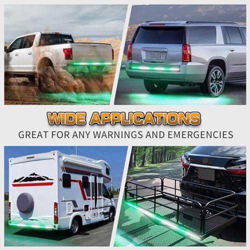 Image of XRIDONSEN 48 inch 288 LED Tailgate Strobe Lights Rear Emergency Lights