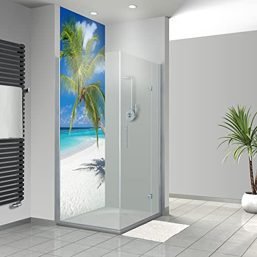 WANDFREUDE individuelle Duschrückwand Aluverbundplatte auf Maß (1 Stück...