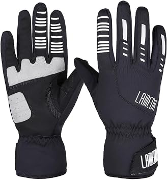 LAMEDA Winter Cycling Gloves Men Women, Thermal Fleece Touchscreen Bike Glove Windproof Warm for Mountain Road Bike