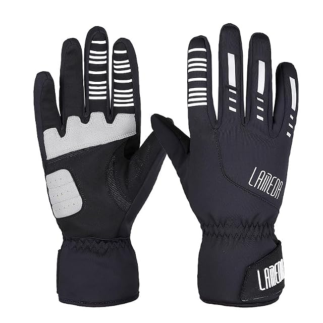 LAMEDA Winter Cycling Gloves Men Women Thermal Fleece Touchscreen Bike Glove Windproof Warm for Mountain Road Bike