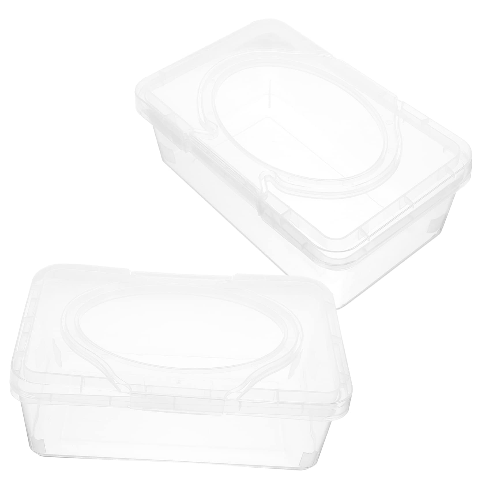 Caja Dispensadora de Toallitas Húmedas con Tapa, 2 Unidades