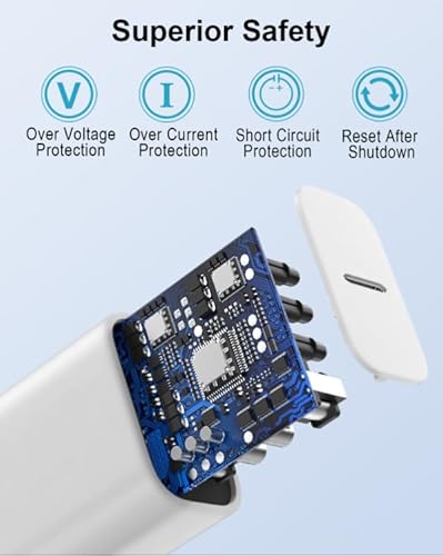 Caricabatterie Samsung 45W,Caricatore Usb C Rapido Per Samsung Galaxy S24 Ultra/S24+/S23/S22 Ultra/S21/S20/Note,Caricatore Veloce Samsung Alimentatore Usb Spina Presa Type C Caricabatterie (Bianco) - 4