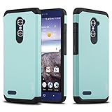 ZTE Grand X MAX 2 Case, ZTE Zmax Pro Case, J&D [Heavy Duty Protection] [Full Body] Hybrid Shock Proof Protective Rugged Case for ZTE Grand X MAX 2, ZTE Zmax Pro - Mint
