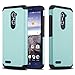 ZTE Grand X MAX 2 Case, ZTE Zmax Pro Case, J&D [Heavy Duty Protection] [Full Body] Hybrid Shock Proof Protective Rugged Case for ZTE Grand X MAX 2, ZTE Zmax Pro - Mint
