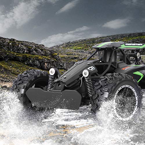 Blexy Rc Cars Water-Resistant High Speed Remote Control Car 2.4Ghz 2Wd Rc Truck 1/18 Remote Control Racing Toy Vehicle Fast Hobby Car For Kids With Two Rechargeable Battery Black #TOP4