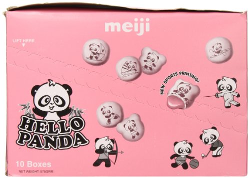 Meiji Asian Hello Panda Strawberry, 2-Ounce (Pack Of 10) #TOP2