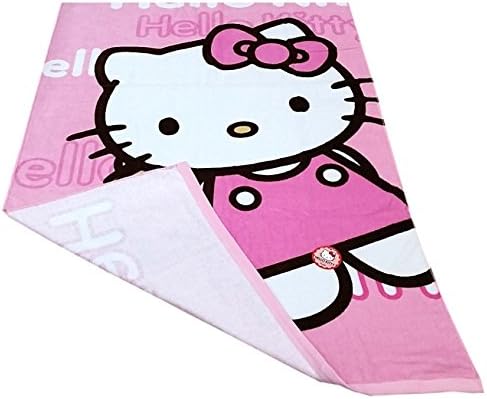 Miniatura 3 de Hello Kitty Toalla de playa 28" X 58" 100% algodón ducha de baño rosa