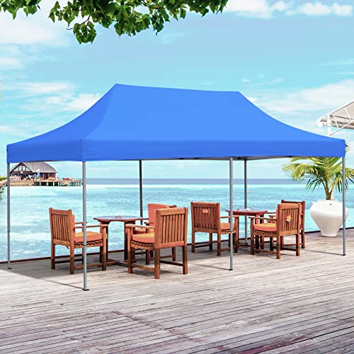 10X20 Ft Pop Up Canopy Tent, Wonlink Folding Heavy Duty Height Adjustable Shelter Gazebos With Wheeled Bag #TOP1