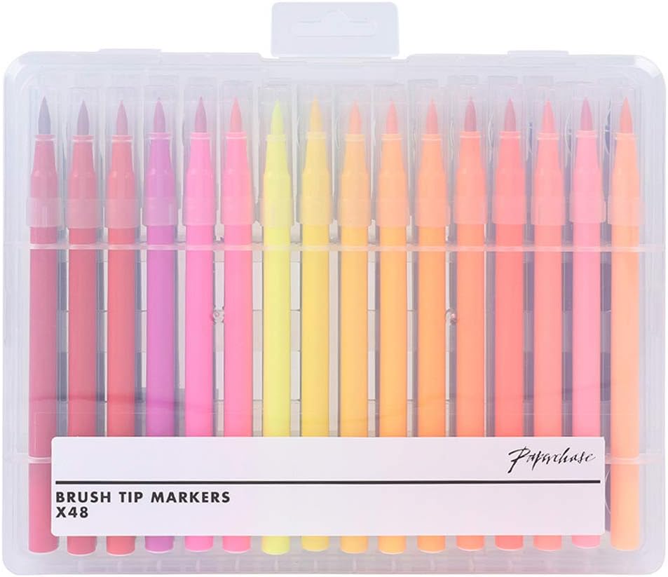 Paperchase Brush tip felt tip pens - set of 48