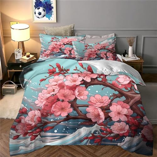 Housse de couette 3D montagne 200x200 parure de lit microfbre - 6