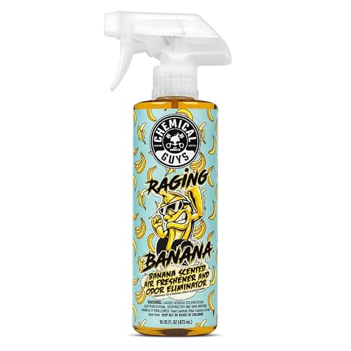 Chemical Guys Air25216 Raging Banana, Banana Scented Air Freshener & Odor Eliminator, 16 Oz #TOP8