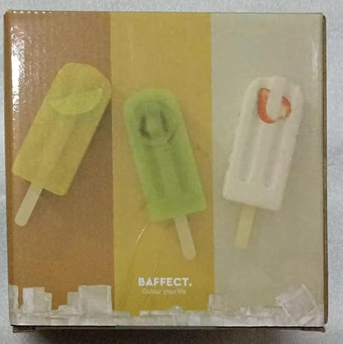 Baffect Metal Popsicle Moulds, Set Of 6 Round Head Stainless Steel Ice Lolly Molds With Holder, Fast Freezing Ice Cream Makers With Lollipop Sticks And Bags #TOP7