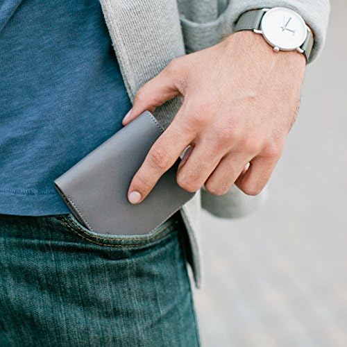 Distil Union Wally Agent Thin Minimalist Bifold Genuine Leather Wallet For Men