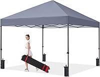 Vista 17 de COOSHADE Toldo instantáneo duradero de 10 x 10 pies (caqui) - Protección solar UPF 50+ - Impermeable y ignífugo - Perfecto para actividades al aire