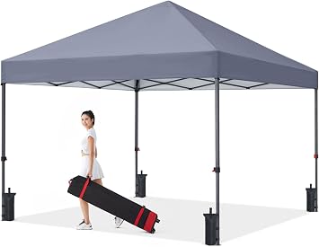 COOSHADE Easy Pop Up Tent 8x8FtGrey