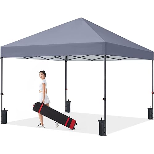 COOSHADE Easy Pop Up Tent 8x8Ft(Grey)