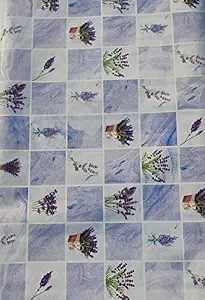 JAAMSO ROYALS Light Blue and White Flower Tile Design self Adhesive Peel and Stick Kitchen Wallpaper (100CM X 60 CM)