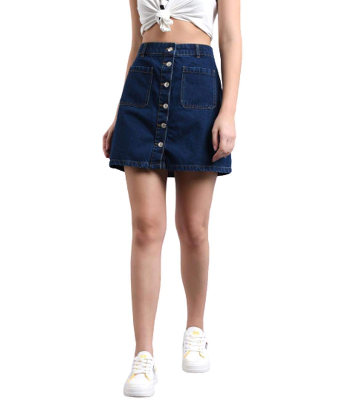 kotty Women's Denim Fashion Forward Trendy Comfortable and Durable Design Skirt-picture-34