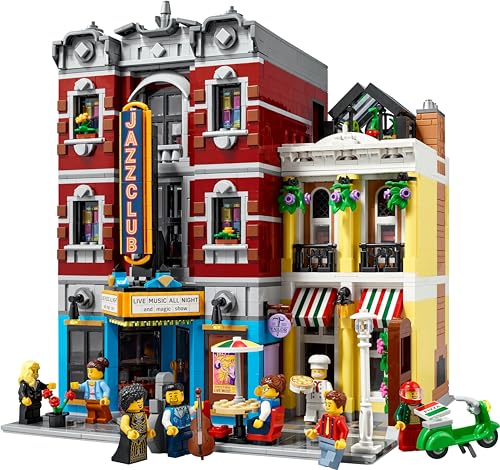 Image of LEGO Icons Jazz Club 10312 Building Set for Adults; Build Your Own Music Venue and Put on The Best Show in Town (2,899 Pieces)