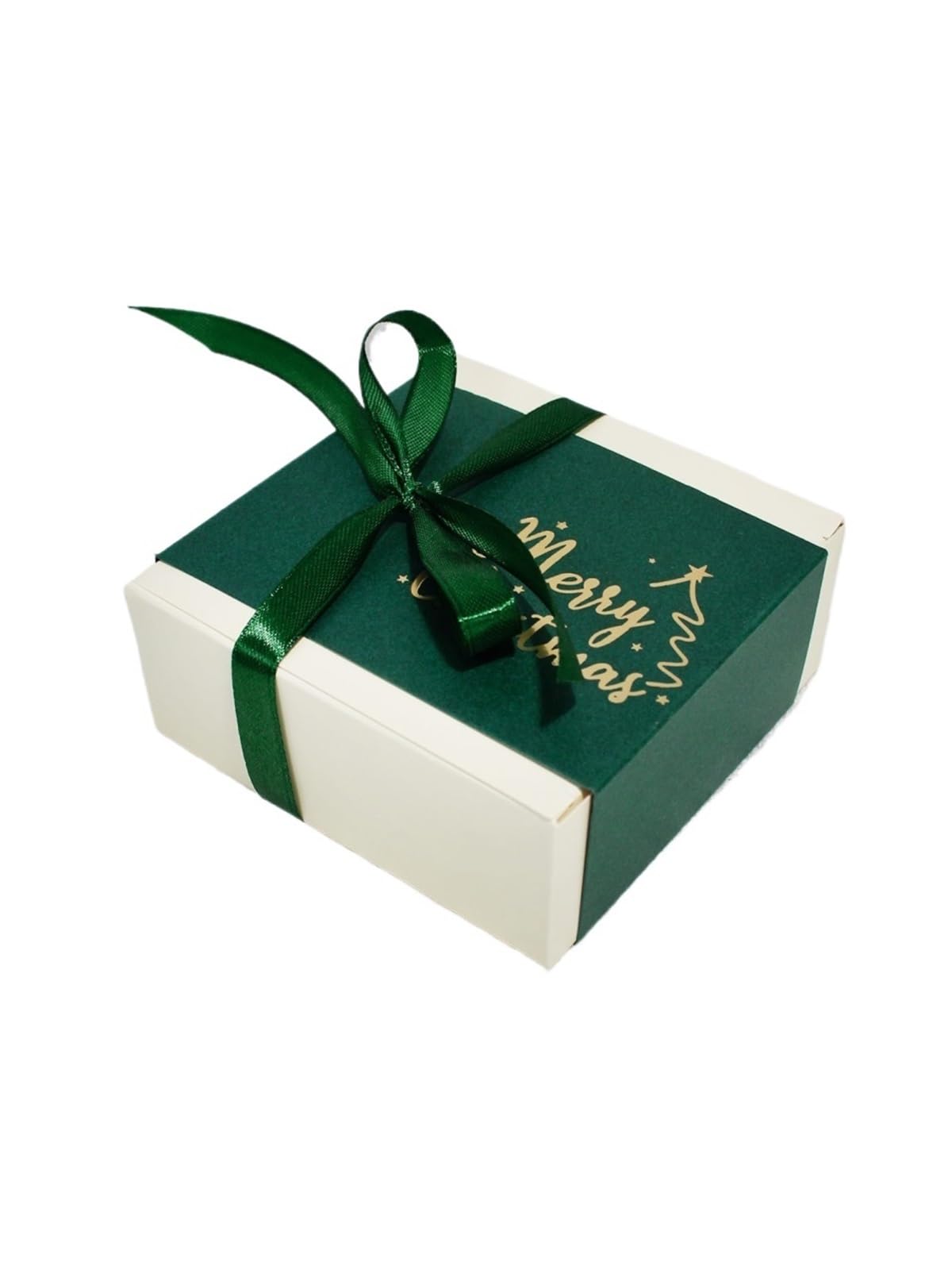 GIJMZY Merry Candy BoxCookies Box Birthday Party Biscuit Chocolate Packaging(Green,10pcs)