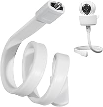 Universal Baby Monitor Holder, Flexible Security Camera Twist Holder, Adjustable Baby Monitor Mount No Drilling for Baby Monitor Camera with 1/4 Threaded Hole