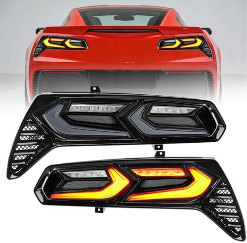 C7 Rear Sequential Amazon.com: Tail Lights Assembly with C8 Style for 2014-2019 Chevy ...