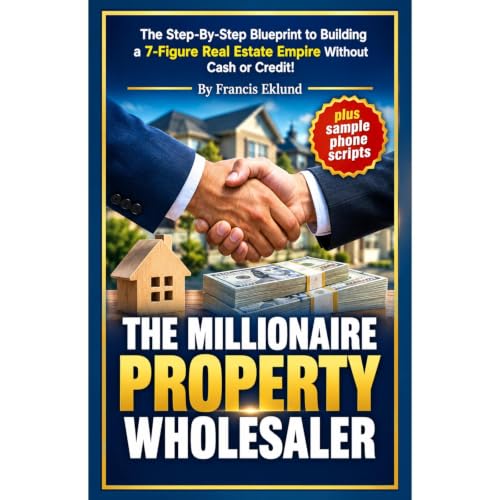 The Millionaire Property Wholesaler Audiolibro Por Francis Eklund arte de portada