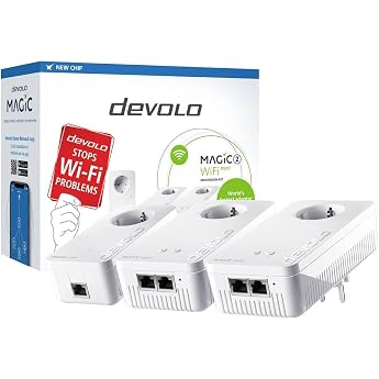 Devolo Magic 2 WiFi Next Multiroom Kit 8632 Powerline WLAN Multiroom Starter Kit 2400 MBit/s