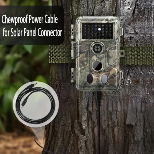 Yoizyfree Chewproof Power Cable for Solar Panel Connector,5.5x2.1 to 4.0x1.7 Male DC Plug, Compatible with Tactacam Reveal, Stealth Cam, Moultrie & Muddy Trail Cameras 39in/1m Length (2 Pack) by Yoizyfree - Used condition - Image 6