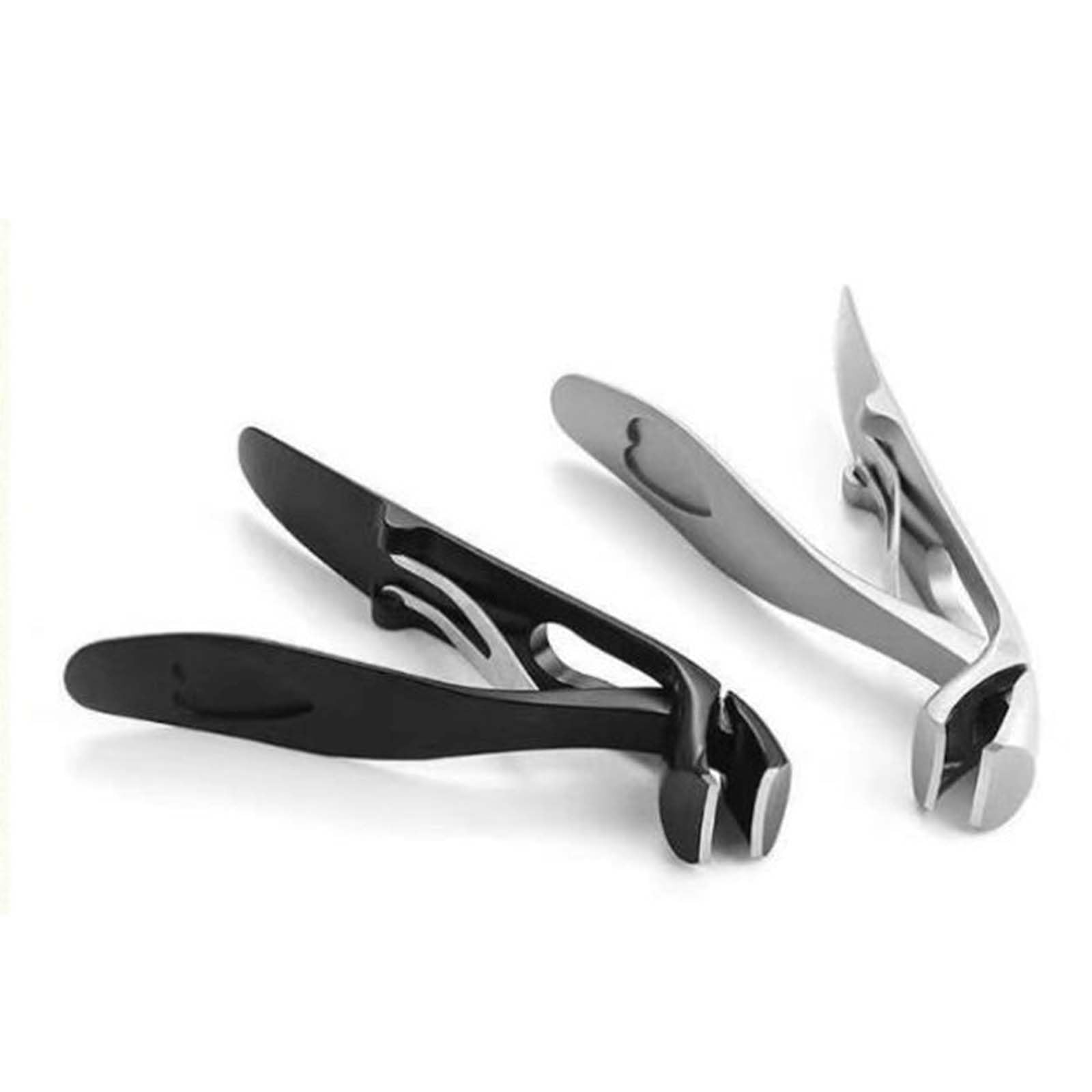 Cortauñas Pies Nail Cutter Alicate Cortauñas Alicates Uñas Pies Corta Uñas Adulto Profesional Uñas Gruesas Mango Largo Apertura Grande Anti-salpicaduras Acero Inoxidable (black,8.7x1.5CM)