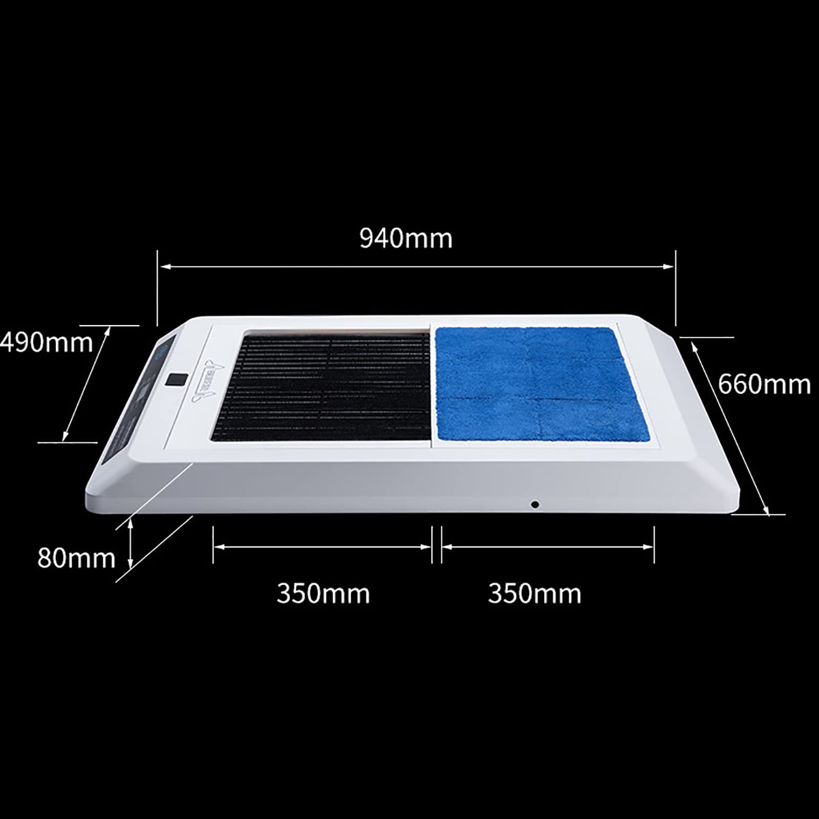 Máquina automática de limpieza de zapatos, limpiador de suelas totalmente automático con cepillo de inducción y recordatorio de cambio de agua, almohadilla absorbente de algodón compuesto para un