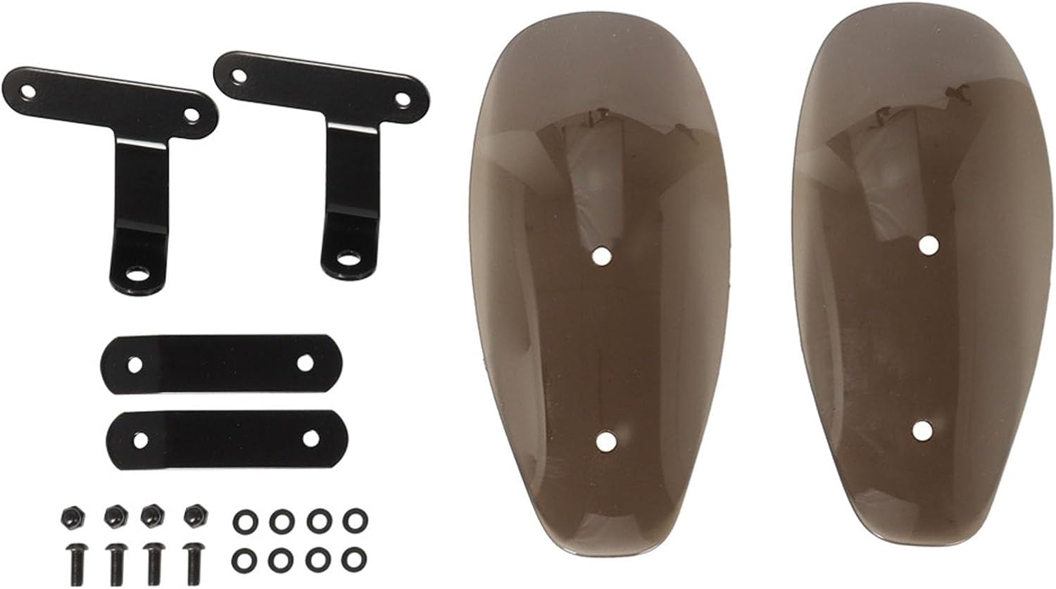 Motorcycle Handguards Hand Guards Hand Grip Wind Deflector Handlebar Protector ABS Plastic Transparent Compatible with Honda for Suzuki for Kawasaki for Yamaha for H-Arley (Smoky Color)