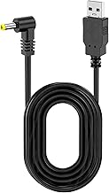 PSP Charger, PSP Charging Cable, 3.3 ft (1 m), Black/White, USB to DC4.0/1.7 mm, L-Shaped DC Connector, Compatible with Gorilla/Panasonic Cameras and More, Heavy Duty Design, Portable Charging Cable