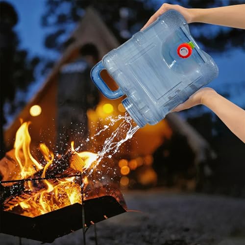 Contenedor de Agua para Camping 2.6 Galones con Grifo, Jarra Portátil Libre de BPA, Recipiente de Almacenamiento de Agua para Emergencias para Camping, Vehículo, Senderismo y Picnic miniatura 6