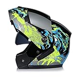 Fahrradhelm Abus Racing Motocross Helme Modularer Doppelobjektiv Carbon Helm Motorrad Helm Integralhelm Safe Flip Up-NO12_S.