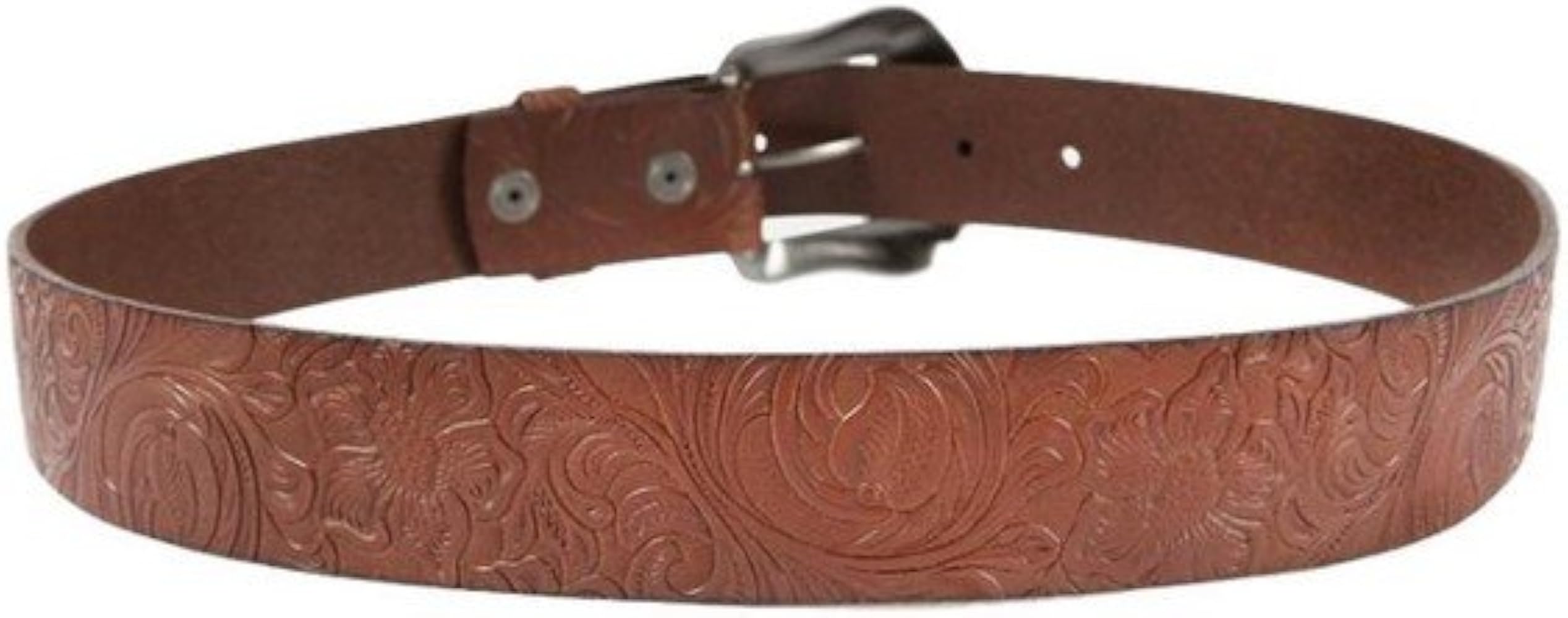 Noble Oufitters unique two tone brown leather belt statement buckle details S Noble Outfitters On The Bit Belt main image 4