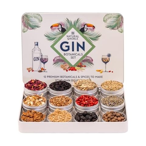 Gin Botanicals and Infusions Gift Kit. Set of 12 Finest Botanicals and Spices Cover
