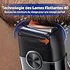 kensen Rasoio Elettrico Barba Wet&Dry Regolabarba Uomo 4D Rasoio Barba 120 Min Utilizzo Rasoio A Lamina Senza Fili 100% Impermeabile Mini Rasoio Elettrico Portatile Ottimo per I Viaggi