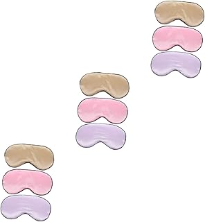 فوميز. 9 قطع من قناع النوم بلون زهري عاكس للضوء وظلال العيون، أقنعة للعينين جيدة التهوية، أقنعة نوم محمولة للنوم ليلا، غطاء للعين للسفر، رقعة عين بوليستر خفيفة الوزن