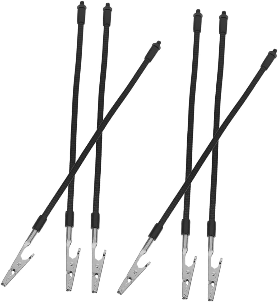 6pcs Adjustable Iron Wire Welding Clamps Versatile Third Hand Soldering Fixture for Electrical Work Pcb Repair Rotation Workbench Helper for Secure Holding