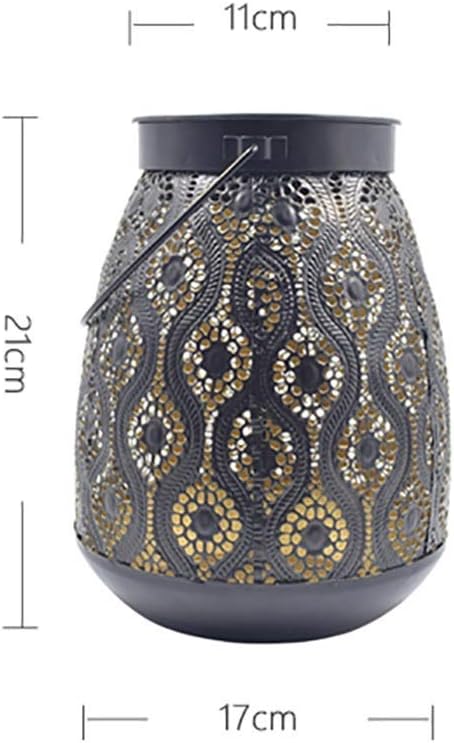 Solar Garden Lights Solar Lantern Lights for Hanging Outdoor Ornaments Gift Outdoor Decoration Table Lantern Solar Silver Light Waterproof Solar Lamp Decorative Solar Powered Lanterns for Garden